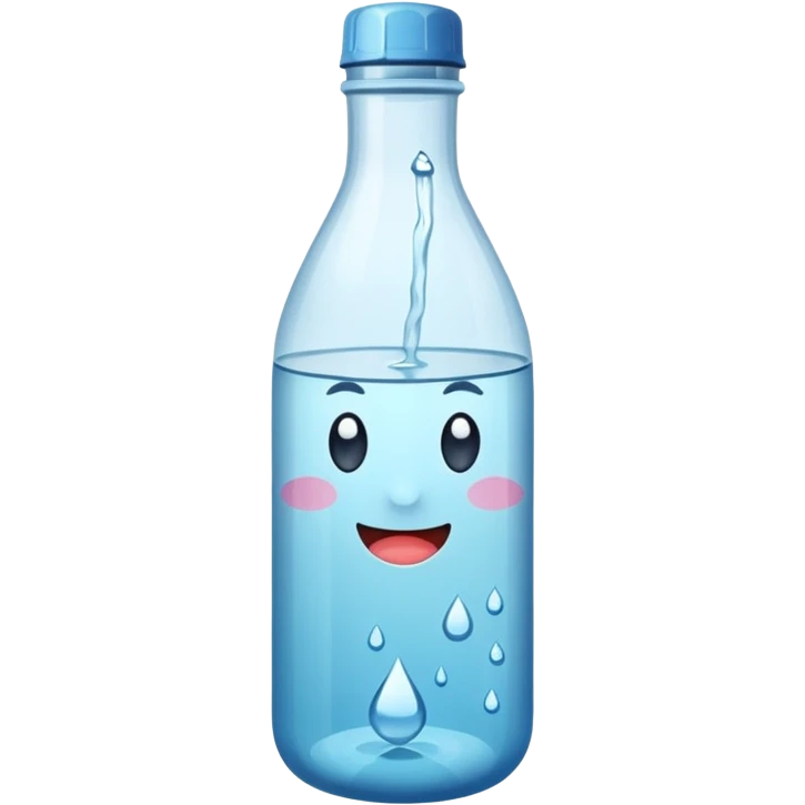 Botella de agua mineral emoji