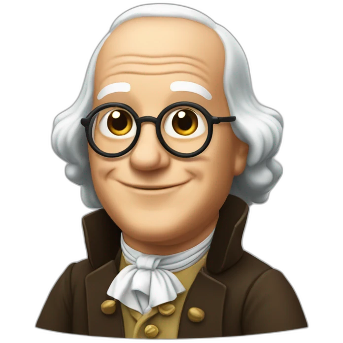 Benjamin-Franklin finger up  emoji