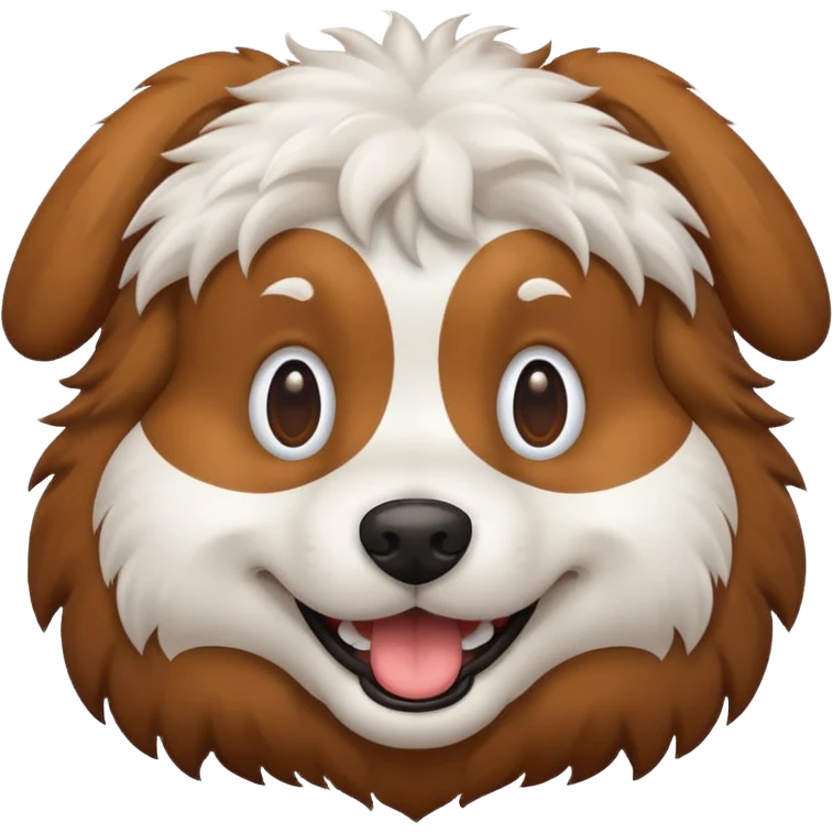 A DOG WITH A GON emoji