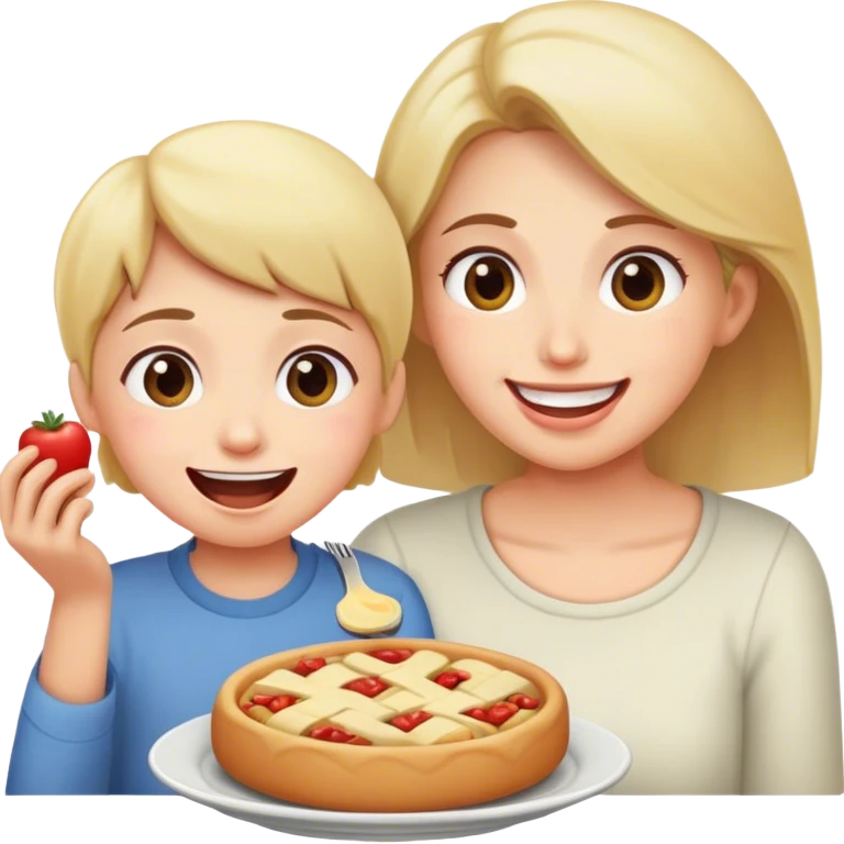 Telling my mom to eat emoji