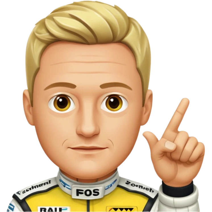 Ralf Schumacher pointing at Ralf Schumacher like in the spiderman meme emoji