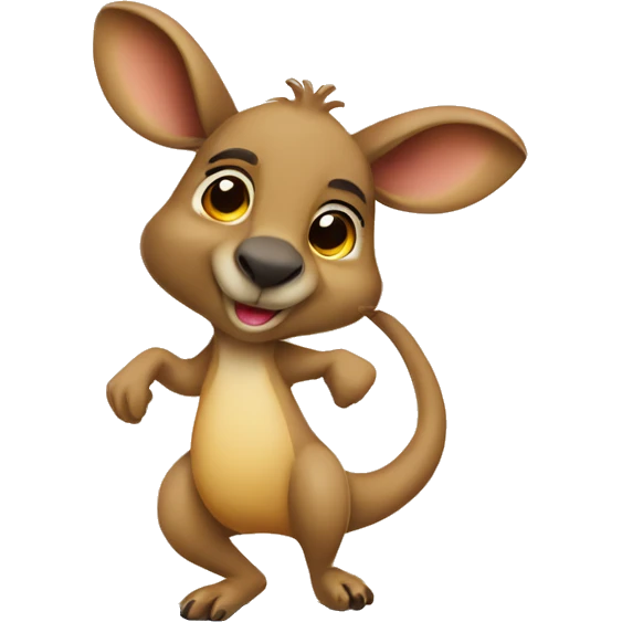 Kangaroo playing hopscotch  emoji