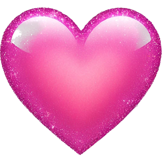 Pink heart with sparkle emoji