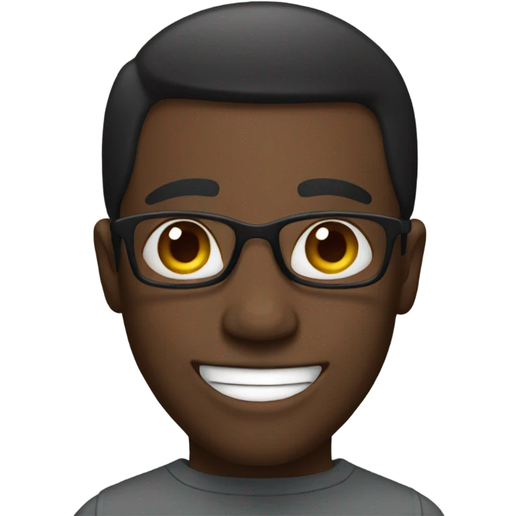happy black man emoji