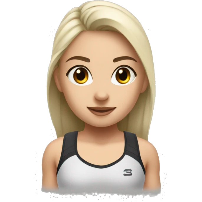 White Gymshark girl  emoji