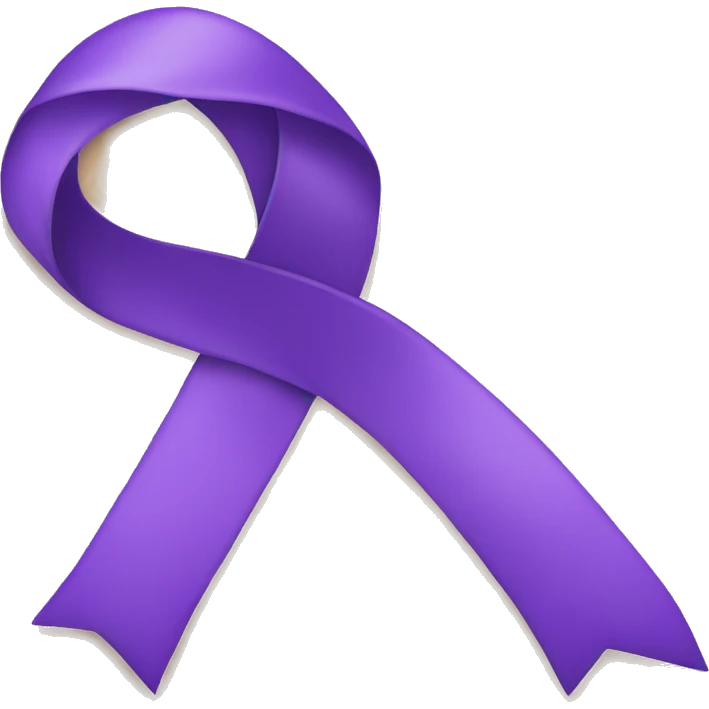 purple ribbon emoji