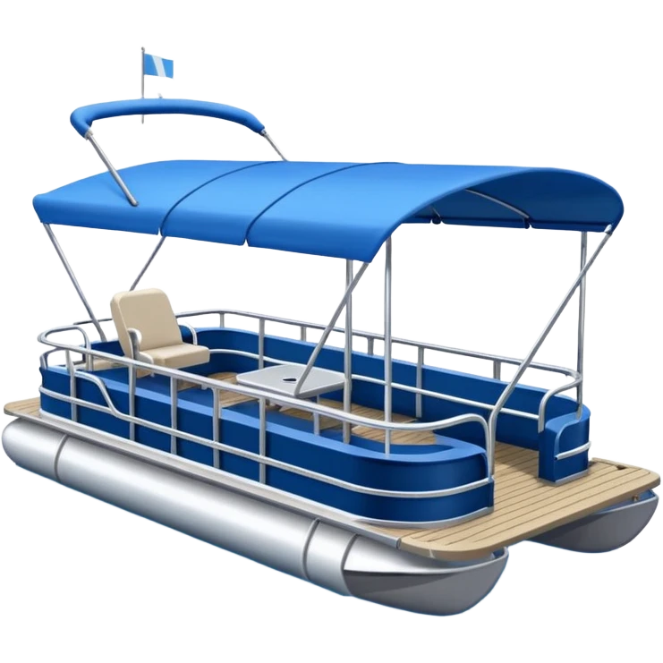 pontoon boat  emoji