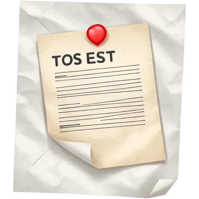 paper with test emoji