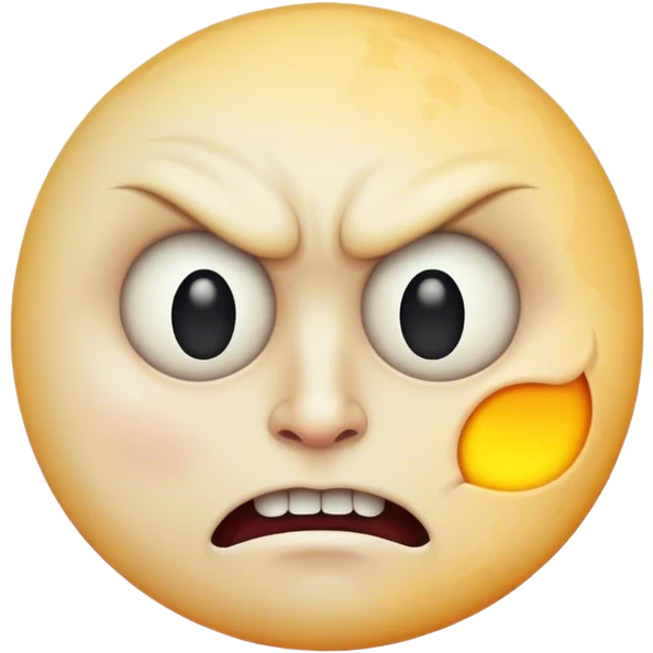 Mad moon face emoji emoji