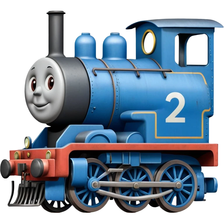 blue tank engine train locomotive emoji
