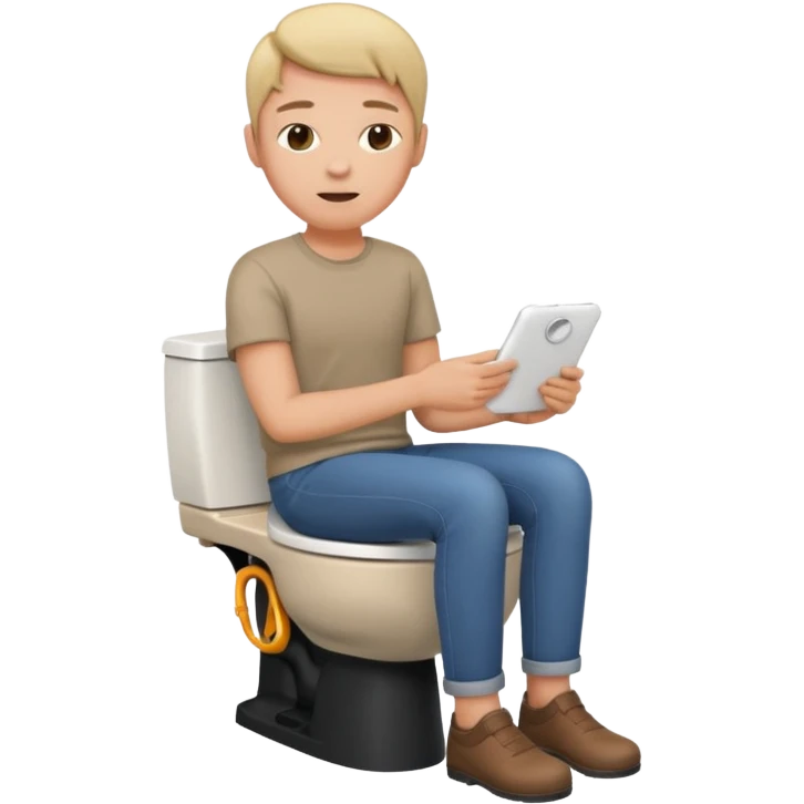 Seduto sul water emoji