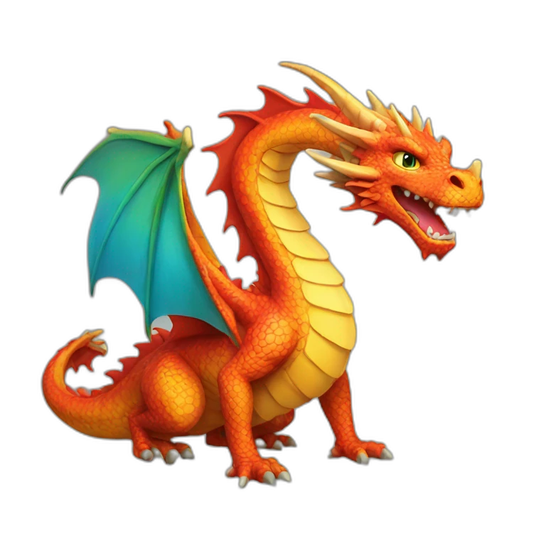 colourful-dragon emoji