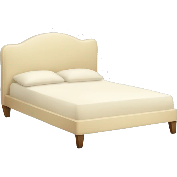 Cream colored bed emoji