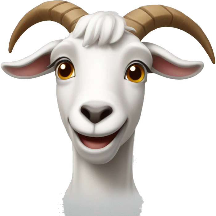 Goat winking emoji