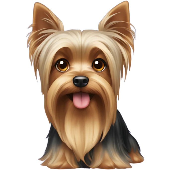 Yorkshire Terrier with drooping ears emoji