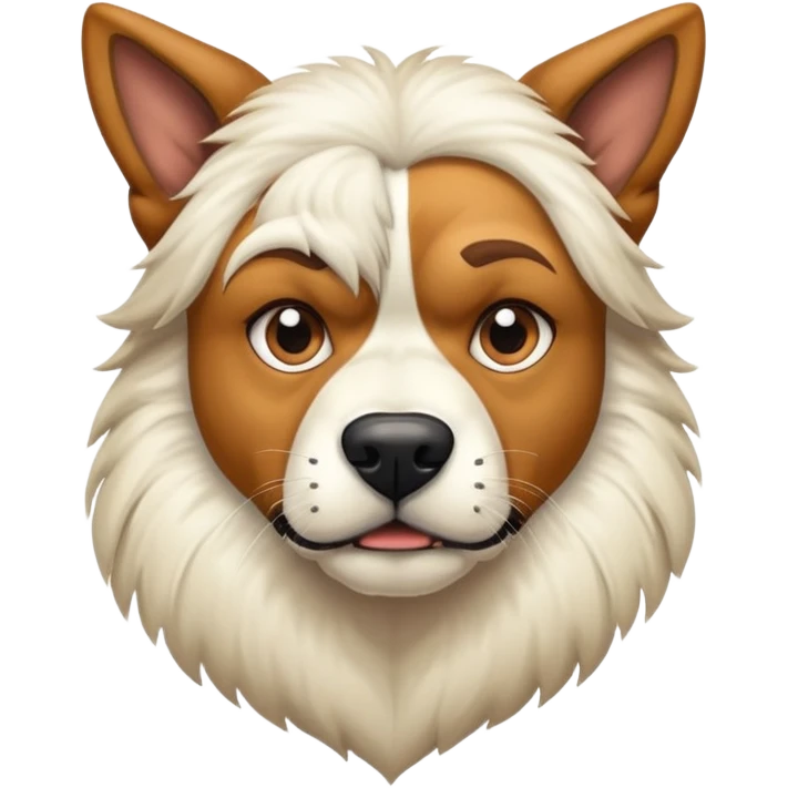 half dog half man hybrid emoji
