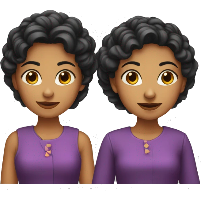 Dos hermanas gemelas emoji