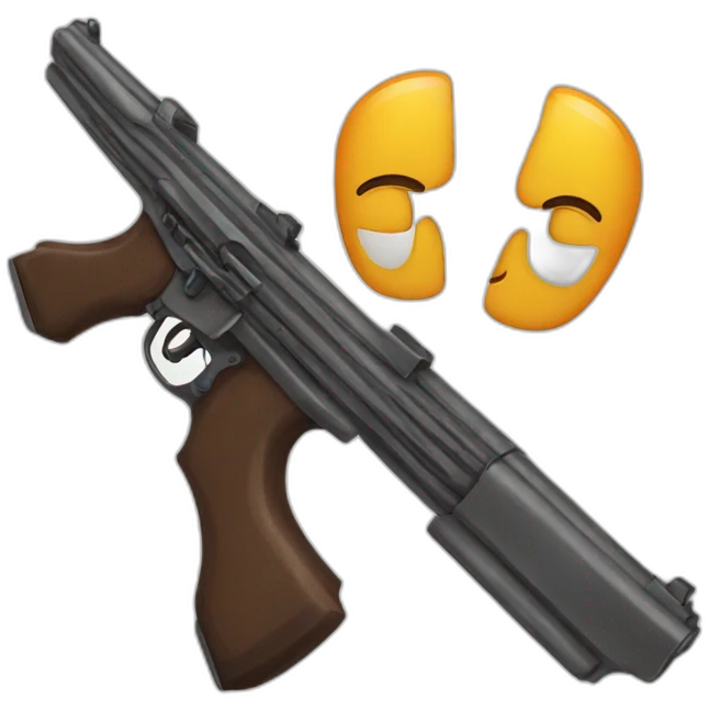 two guns emoji