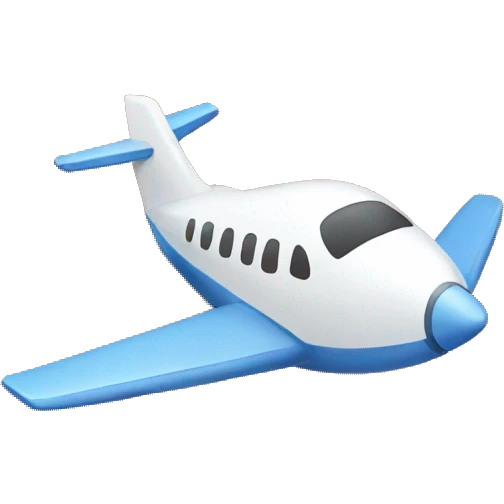 Plane leaving boxes emoji