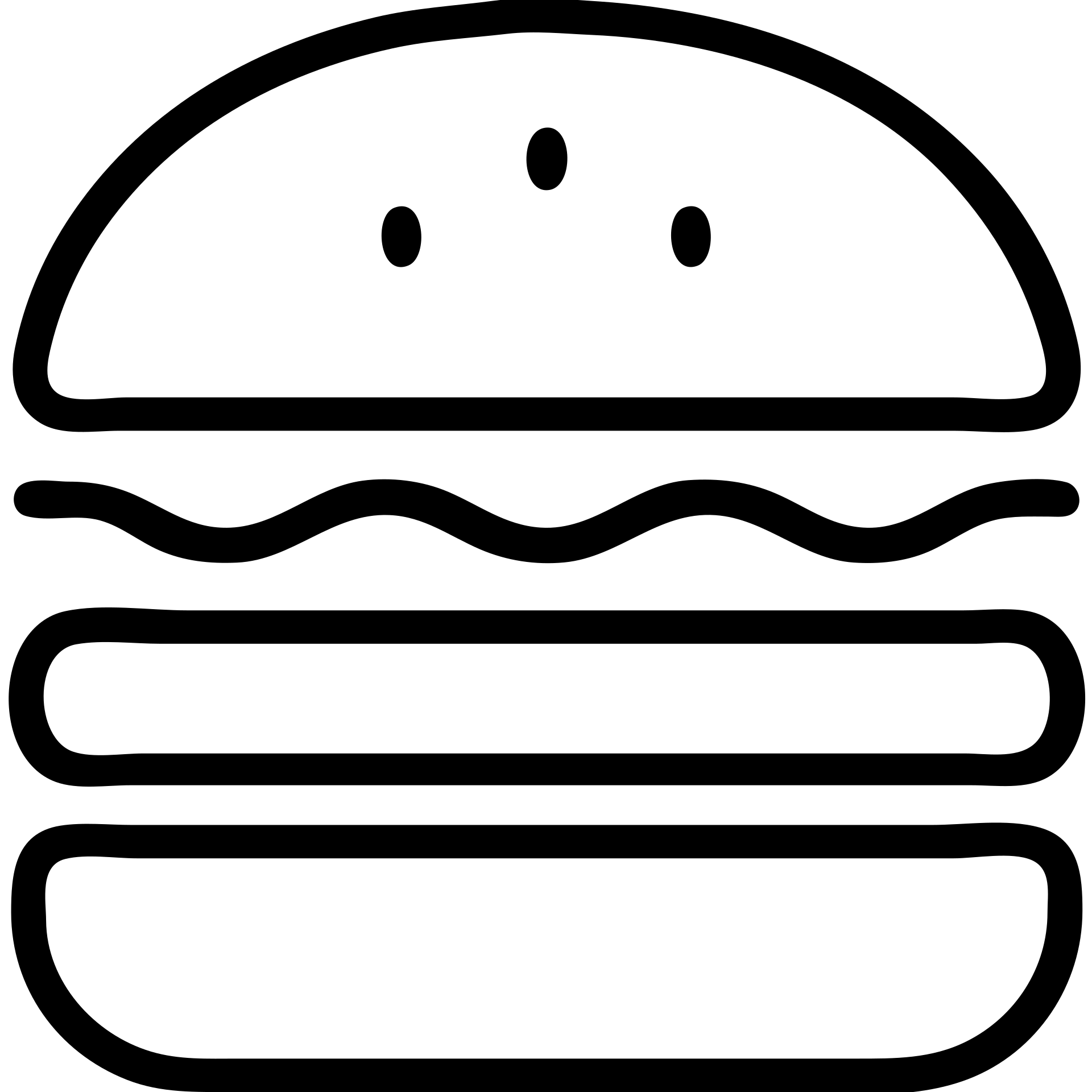 outlined burger icon emoji