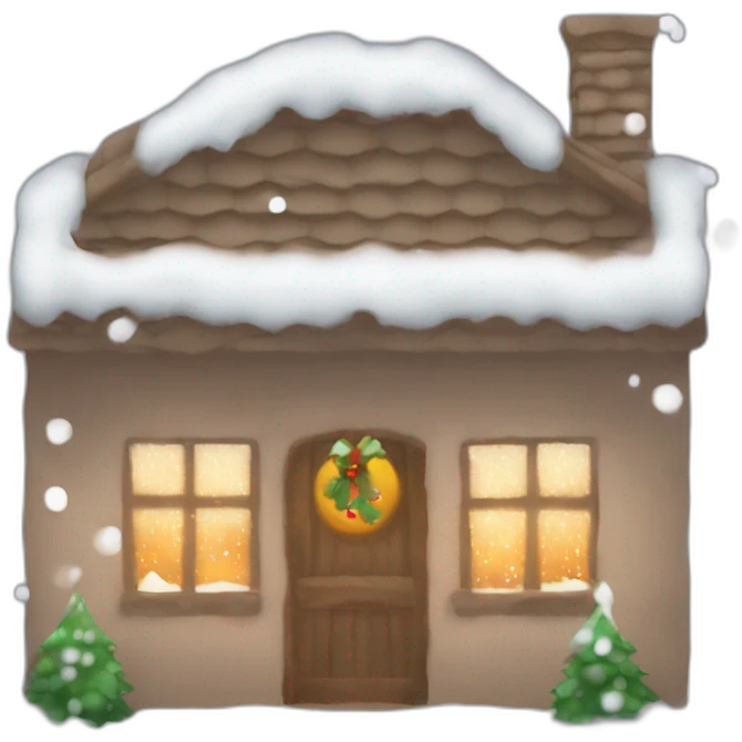 Non-denominational December cozy winter holiday emoji