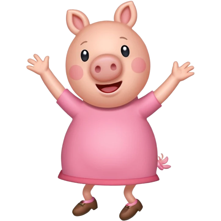 Peppa pig doing the griddy emoji
