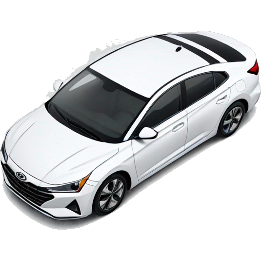 2021 white Hyundai Elantra with a sunroof  emoji