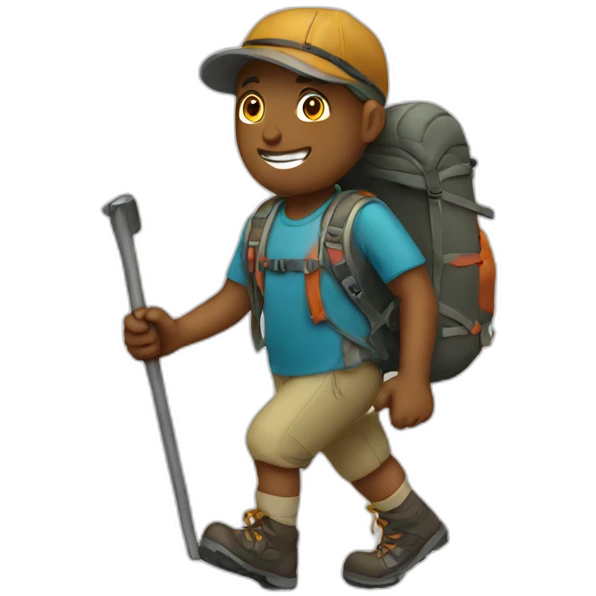 hiker emoji