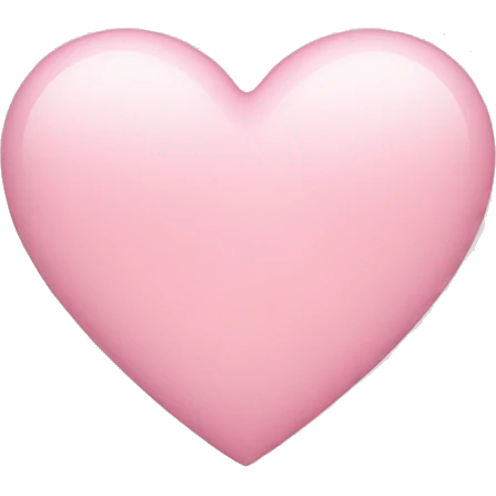 Light pink heart emoji