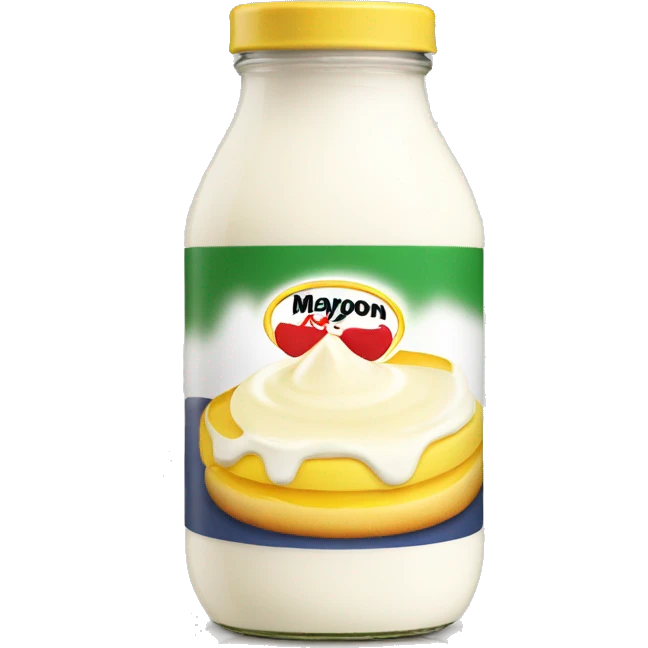 A mayonaise on bottle emoji