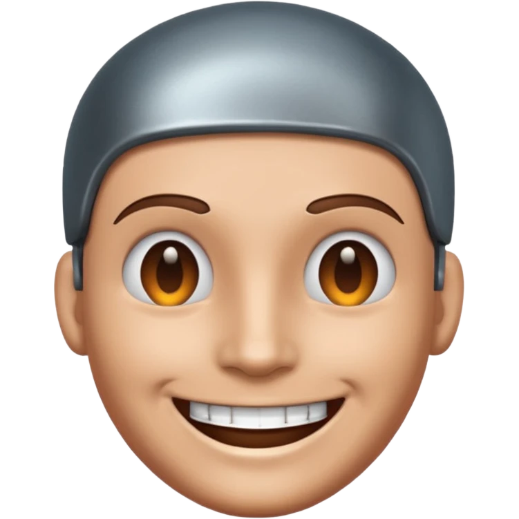 smile iron head  emoji