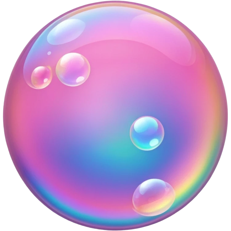 pink bubbles emoji