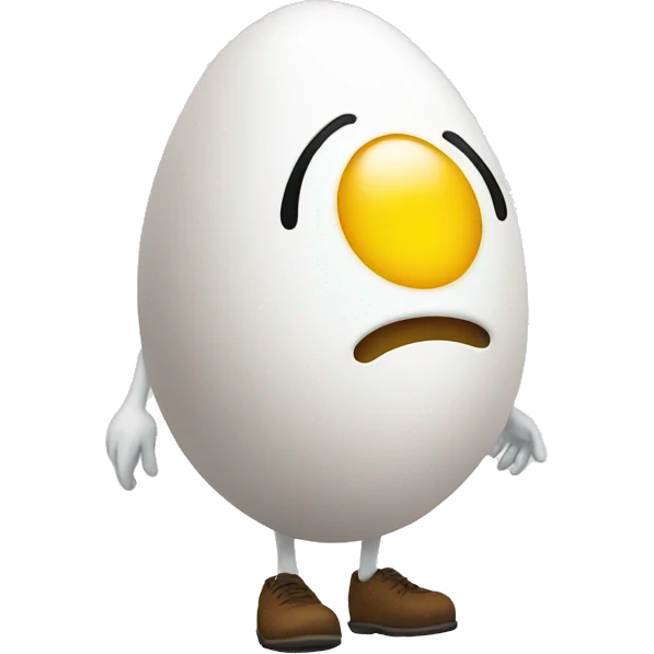 walking smiley egg emoji