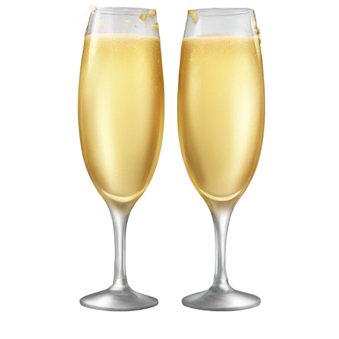 2025 New Years Eve Champagne emoji