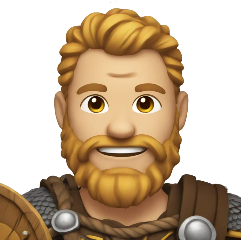 Smiling Viking emoji