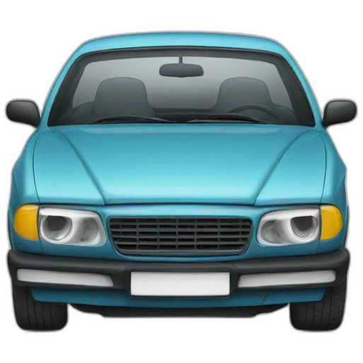 Car with glasses emoji