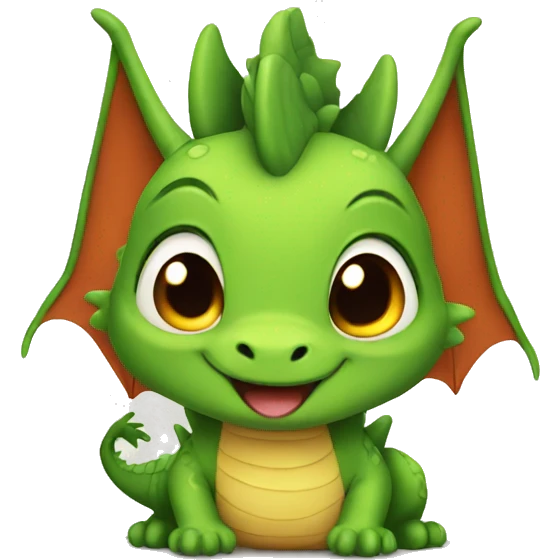Cute dragon emoji