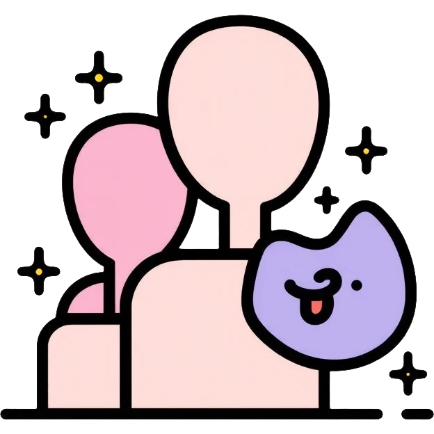 social media profile with followers count icon emoji