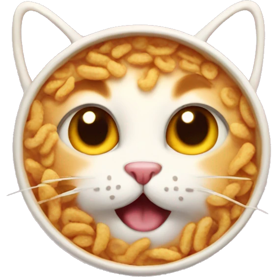 Cereal cat emoji