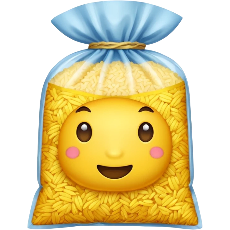 yellow rice in a packet emoji