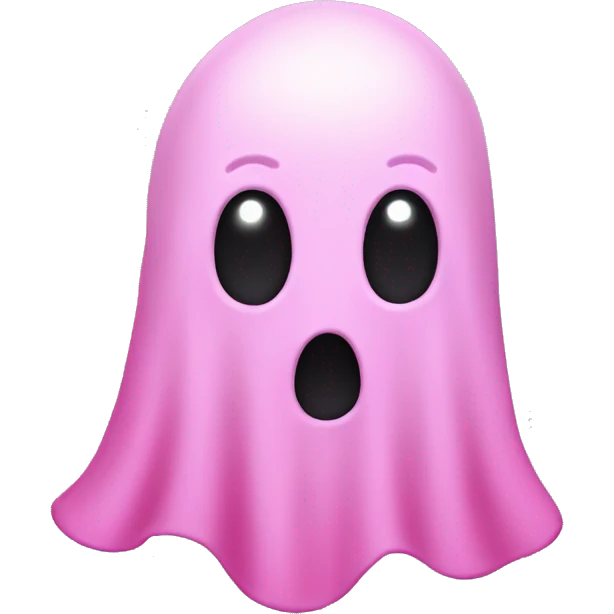 Pink ghost  emoji
