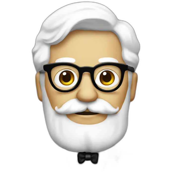 Colonel sanders hiding emoji
