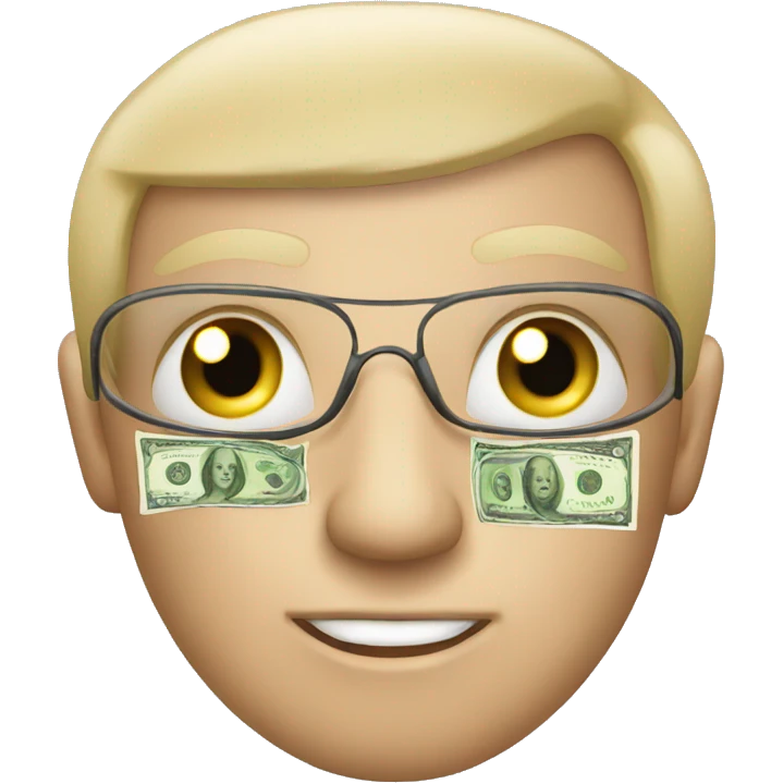 Eyes with money emoji