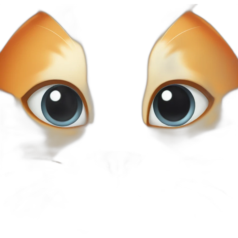 The face of a orange tubby cat with one cranked ear emoji
