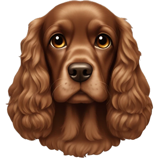 Brown Cocker spaniel kahverengi emoji