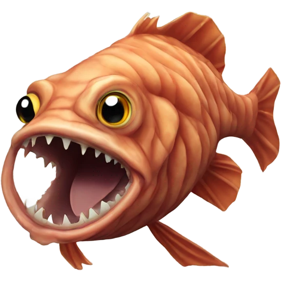 Scary monk fish emoji