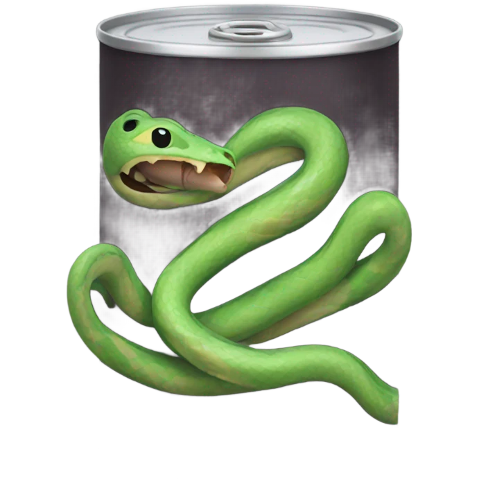 Can of snakes  emoji