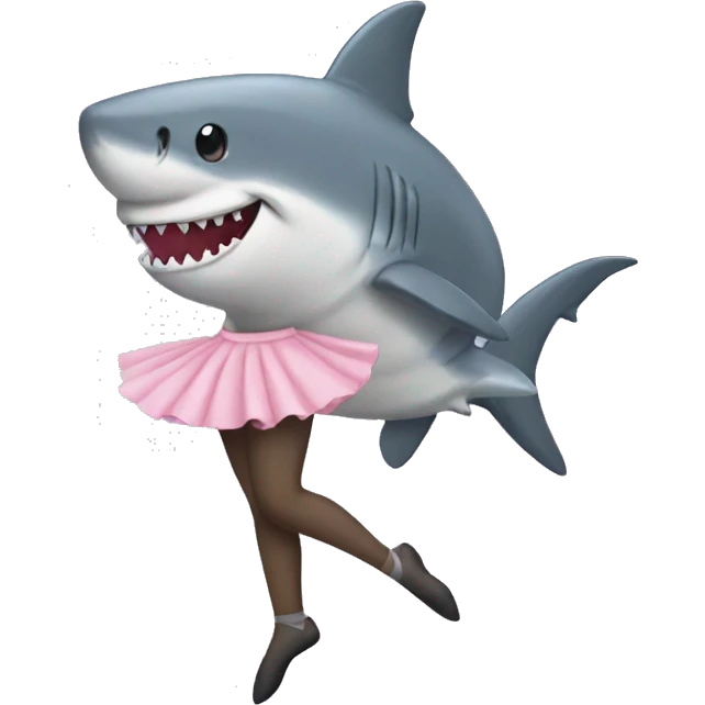 Shark wearing a Ballerina skirt  emoji