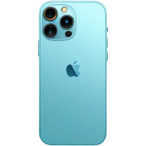 iPhone 13 Pro Max in light blue colour emoji
