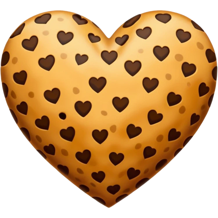 cheetah print heart emoji